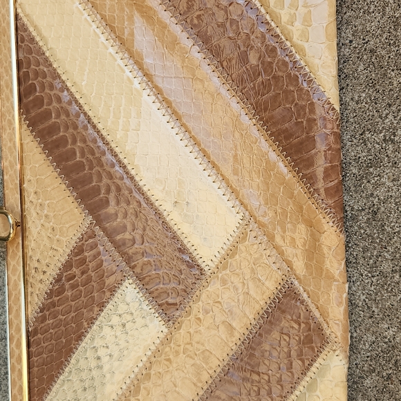 vintage snakeskin clutch - Picture 4 of 12